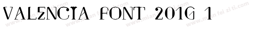 Valencia font 2016-1字体转换